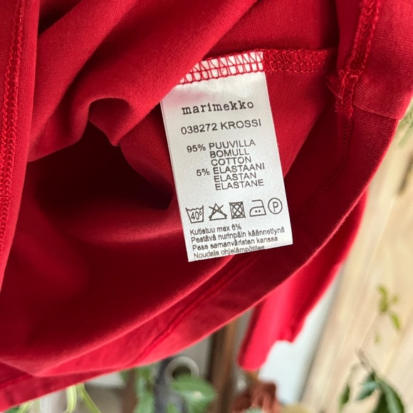 Maremikko Red Cotton Blend Turtle Neck Pullover Sweater Size XS - Picture 4 of 4